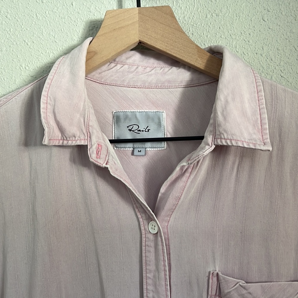 Rails Dusty Rose Button Down - image 2